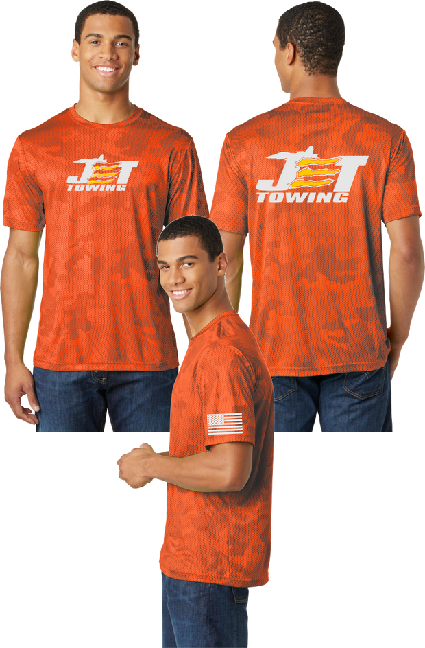 Jet Towing Reflective Tee - Camo Poly Tee - Gold