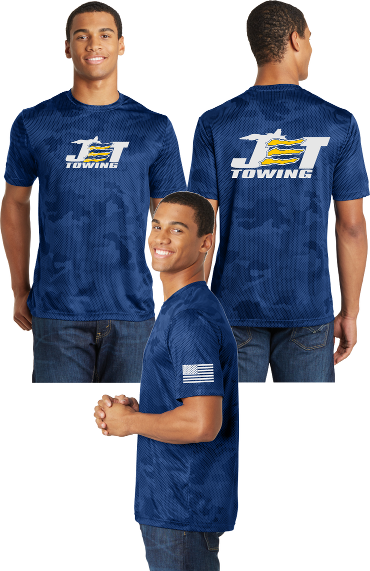 Jet Towing Reflective Tee - Camo Poly Tee - Gold