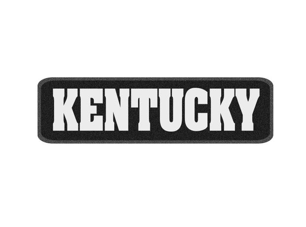 10 x 3 inch Sew on Patch - Kentucky