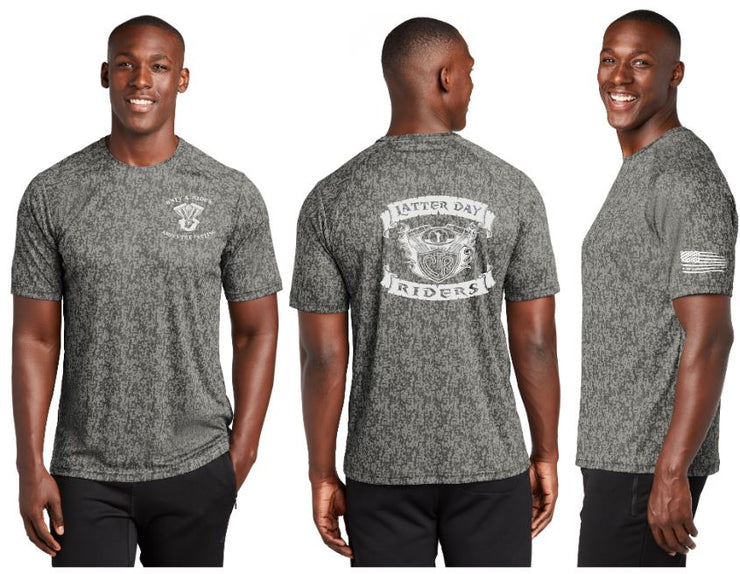 Latter Day Riders  Camo Tee - 100% Polyester