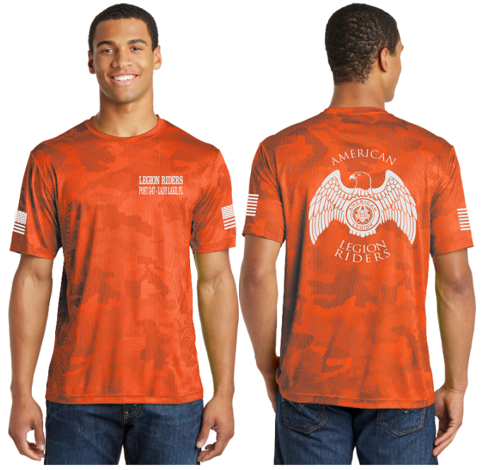 LR - 347  Camo Dry-Fit Tee - 100% Polyester