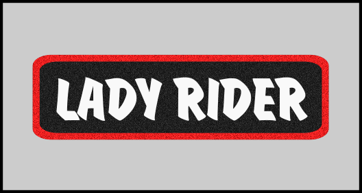 1 x 3.5 inch Patch - Lady Rider B