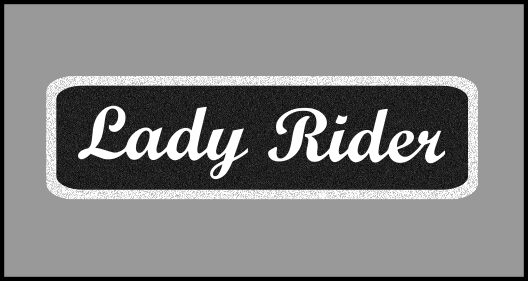 1 x 3.5 inch Patch - Lady Rider C