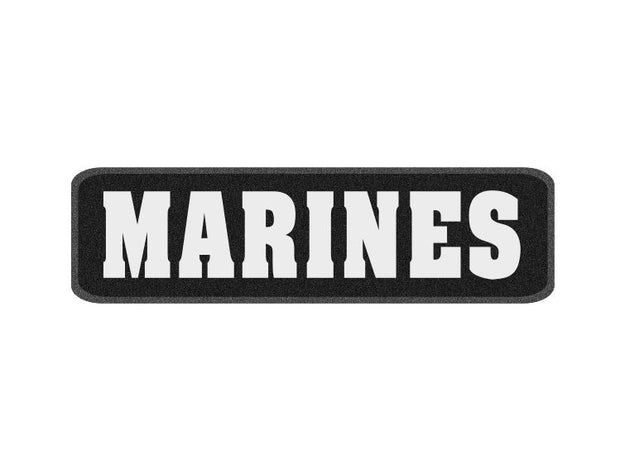 10 x 3 inch Sew on Patch - Marines