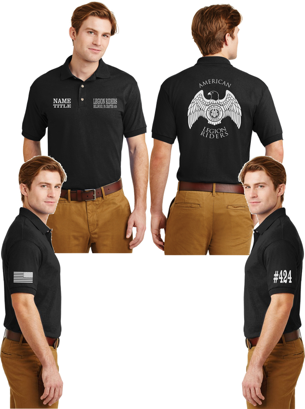 Legion Riders 424 -  Reflective Polo Shirt