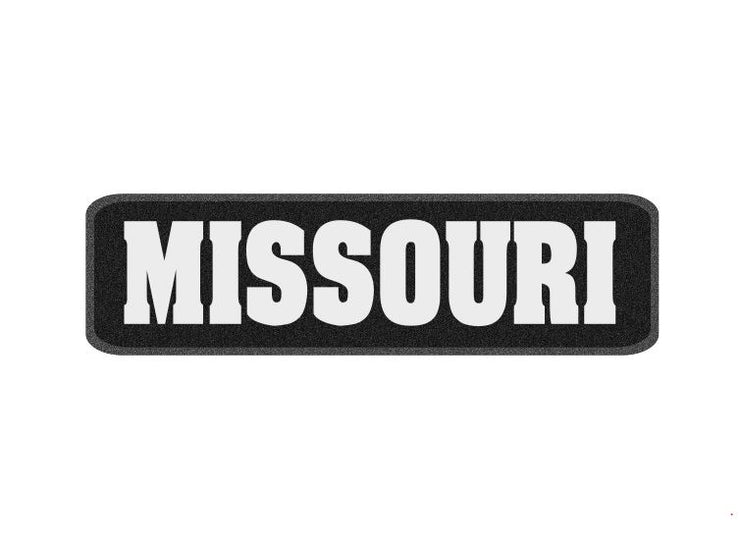 10 x 3 inch Sew on Patch - Missouri