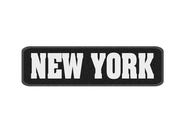 10 x 3 inch Sew on Patch - New York