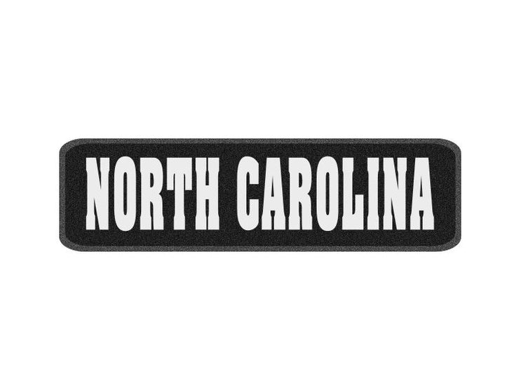 10 x 3 inch Sew on Patch - North Carolina