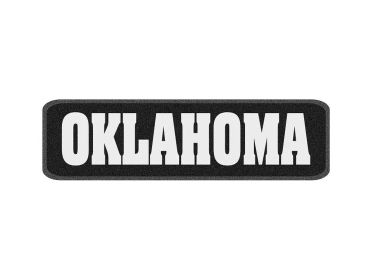 10 x 3 inch Sew on Patch - Oklahoma