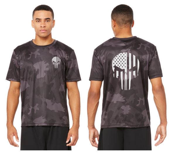 Flag Punisher Reflective Camo Tee - 100% Polyester