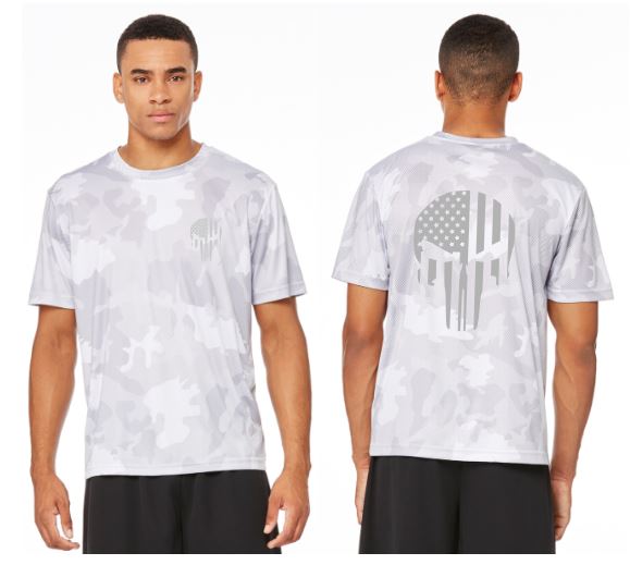 Flag Punisher Reflective Camo Tee - 100% Polyester