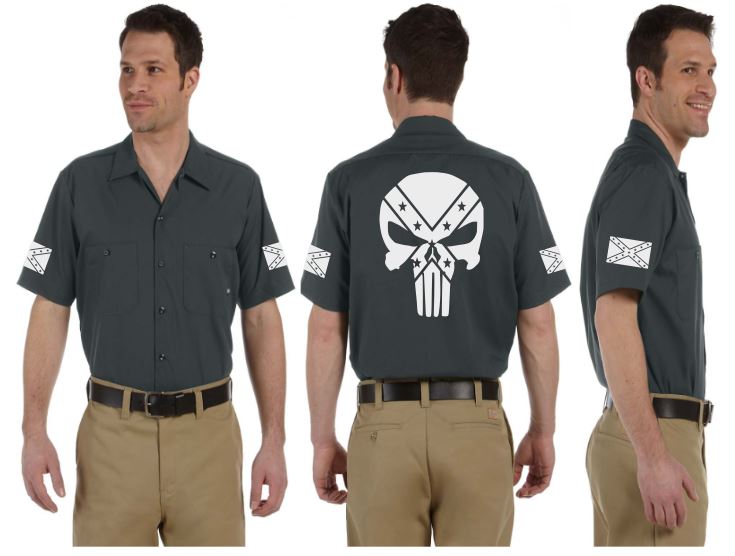 Rebel Punisher Reflective Mechanic Shirt