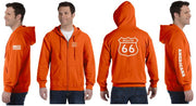 Route 66 Reflective Hoodie - Zippered