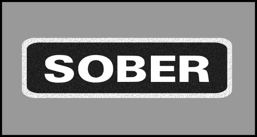 1 x 3.5 inch Patch - Sober