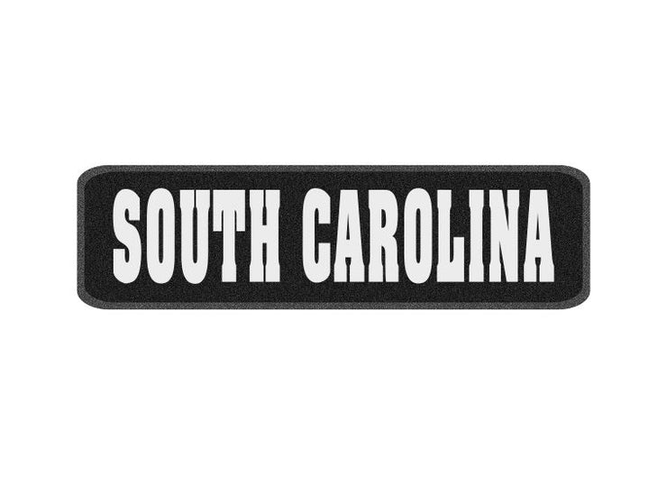 10 x 3 inch Sew on Patch - South Carolina