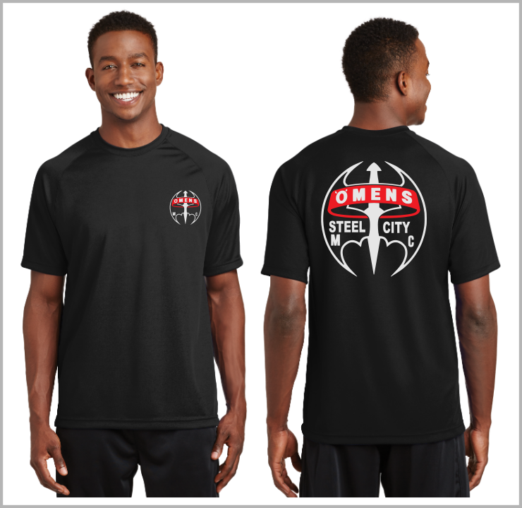O-MENS MC Steel City. Reflective Tee - 100% Polyester