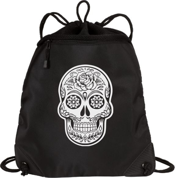 Sugar Skull Mesh Backpack