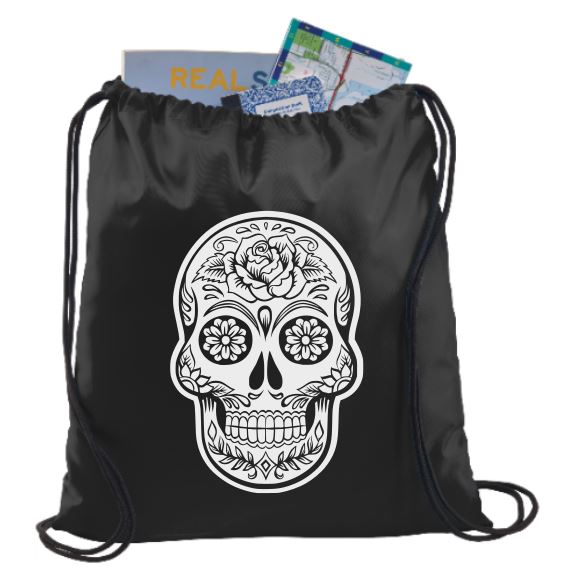 Sugar Skull Polyester Backpack