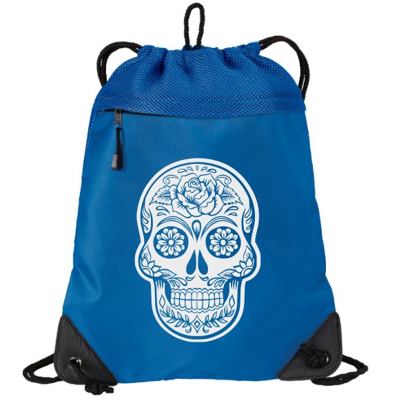 Sugar Skull Mesh Backpack