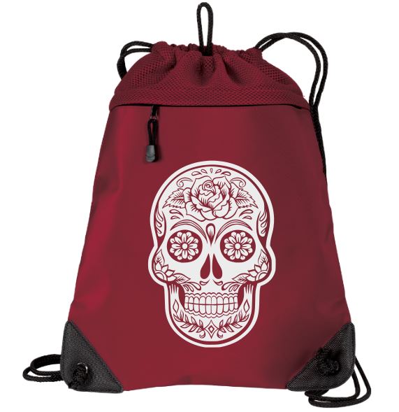 Sugar Skull Mesh Backpack