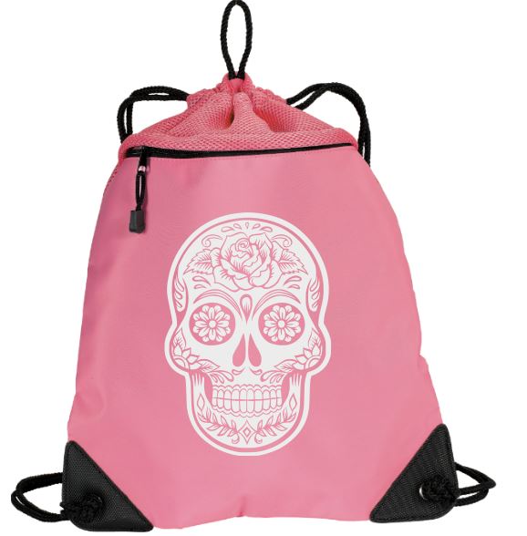 Sugar Skull Mesh Backpack