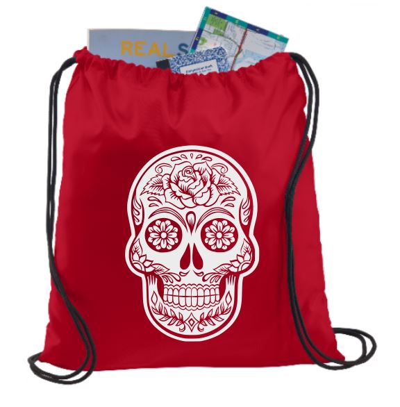 Sugar Skull Polyester Backpack