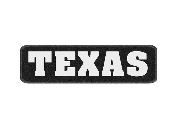 10 x 3 inch Sew on Patch - Texas