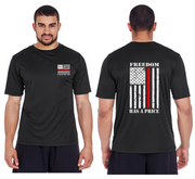 Thin Red Line Reflective Tee - 100% Polyester
