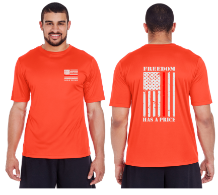 Thin Red Line Reflective Tee - 100% Polyester