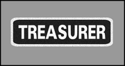 1 x 3.5 inch Patch - Treasurer