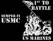 USMC 1st to Battle Reflective Hoodie - Zippered