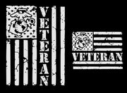 USMC Veteran Flag Reflective Hoodie - Zippered