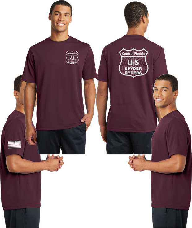 Central Florida Spyder Ryders Reflective Tee - 100% Mesh Polyester