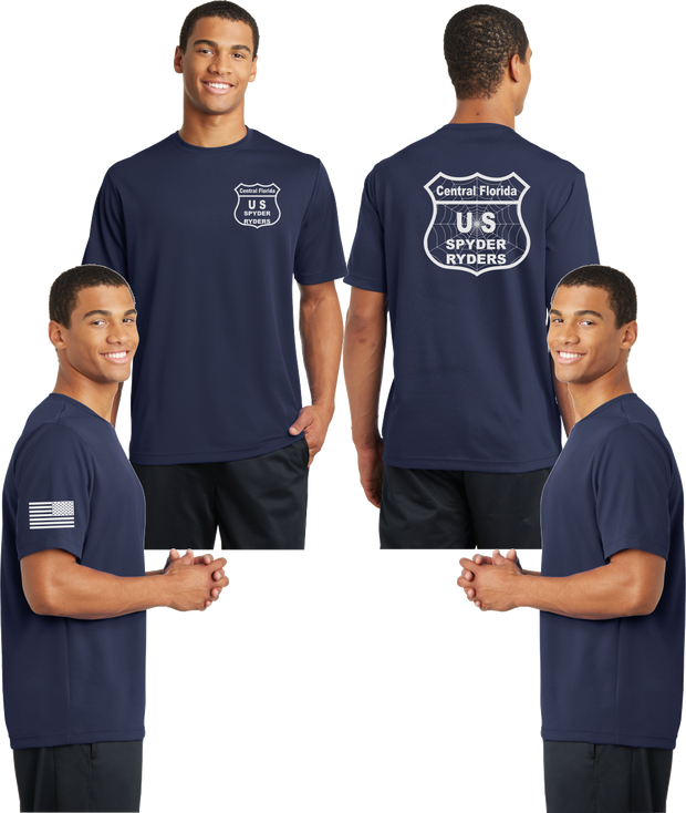 Central Florida Spyder Ryders Reflective Tee - 100% Mesh Polyester