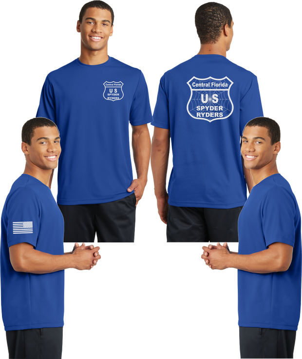 Central Florida Spyder Ryders Reflective Tee - 100% Mesh Polyester