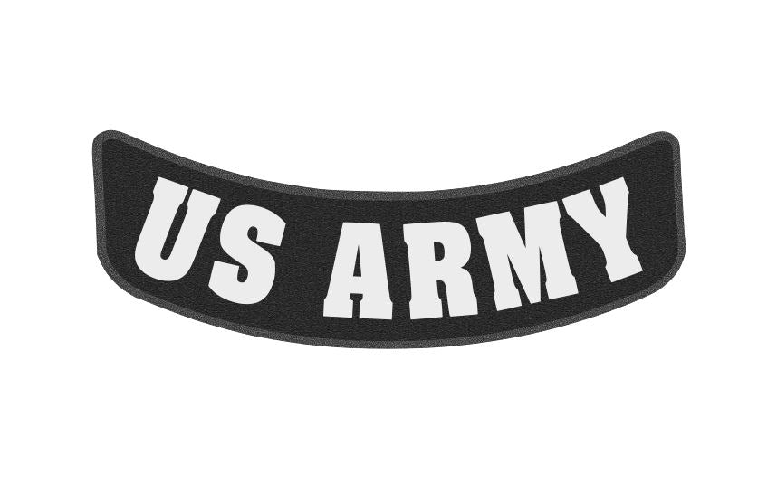 11 x 4 inch Bottom Rocker Patch - US Army – Reflective By Design