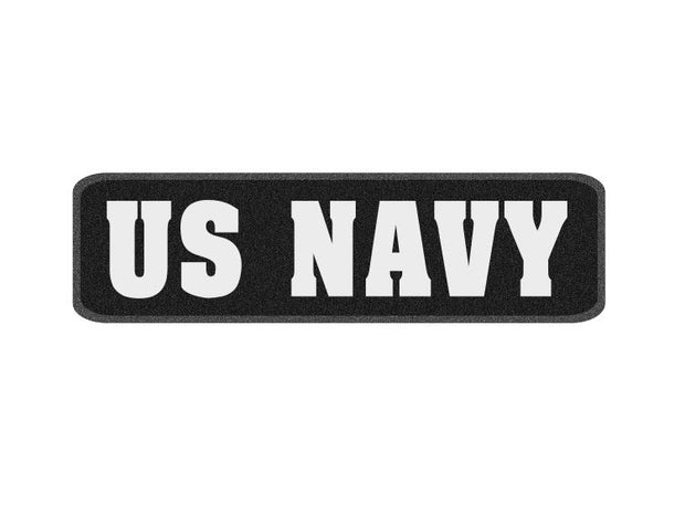 10 x 3 inch Sew on Patch - US Navy