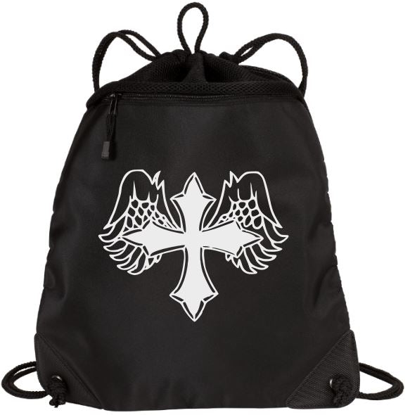 Wing Cross Mesh Backpack