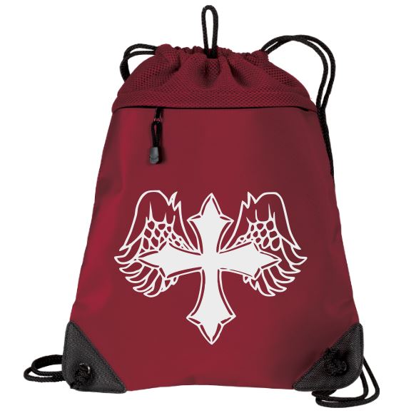 Wing Cross Mesh Backpack