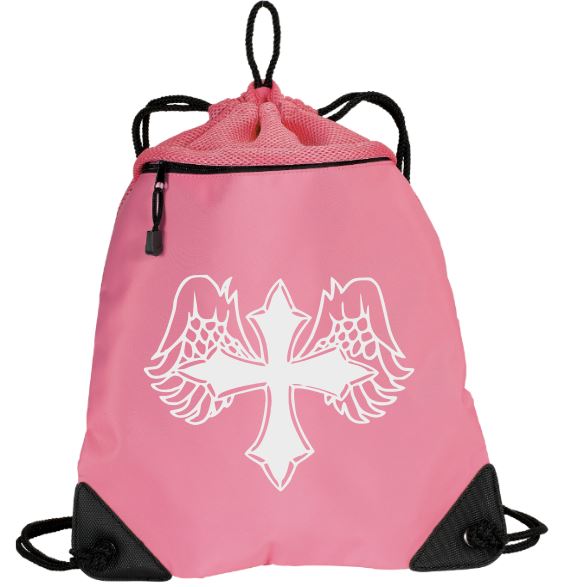 Wing Cross Mesh Backpack