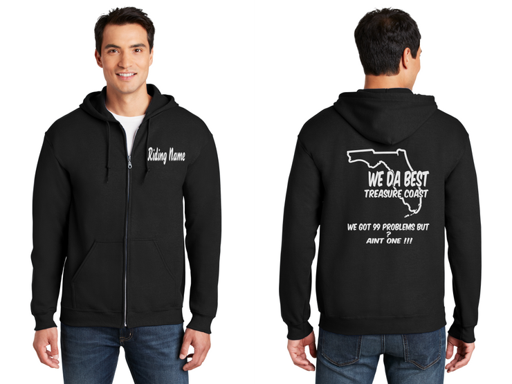 WeDaBest Treasure Coast - Reflective Zippered Hoodie