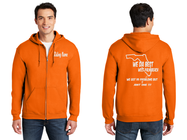 WeDaBest West Palm Beach - Reflective Zippered Hoodie