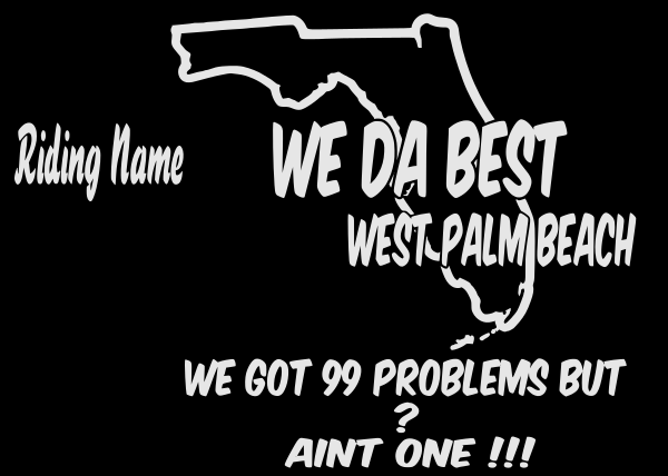 WeDaBest Men - West Palm Beach Reflective Tee - 100% Cotton
