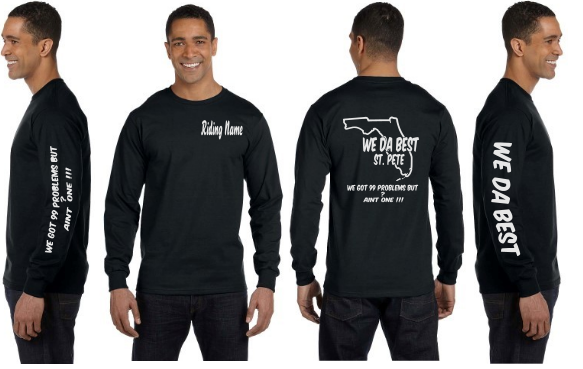 WeDaBest Men - St. Pete Reflective Long Sleeve - 100% Cotton