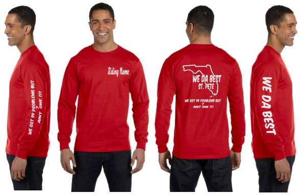 WeDaBest Men - St. Pete Reflective Long Sleeve - 100% Cotton