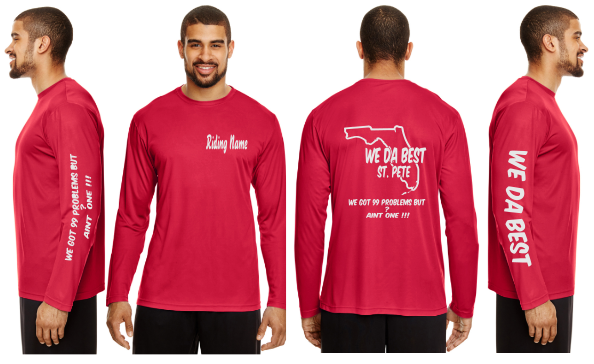 WeDaBest Men - St. Pete Reflective Long Sleeve - 100% Polyester