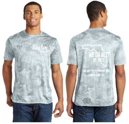 WeDaBest Men - St. Pete Camo Tee - 100% Polyester