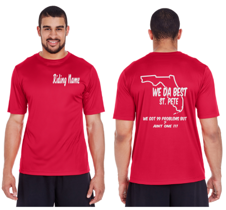 WeDaBest Men - St. Pete Reflective Tee - 100% Polyester