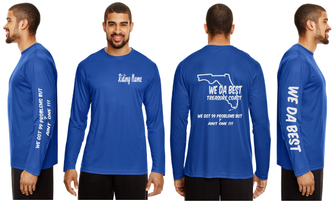 WeDaBest Men - Treasure Coast Reflective Long Sleeve - 100% Polyester
