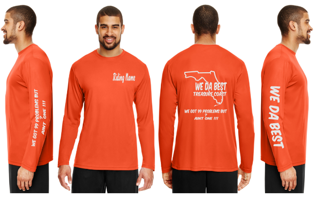 WeDaBest Men - Treasure Coast Reflective Long Sleeve - 100% Polyester